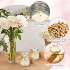 MTLEE 50 Pcs Wedding Jar Candles for Guests Wedding Candle Gift Natural Wax Candles with DIY Tag Cards for Bridesmaid Baby Shower Party Favors Home Supply Decor, Scents of Soybean - Image 3