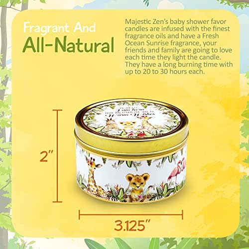 Majestic Zen Woodland Scented Candles | 9-Pack Soy Wax Baby Shower Favors | Natural Candle Gift Set for Gender Reveal & Baby Shower Guests Gift | Premium Party Keepsakes - Image 3