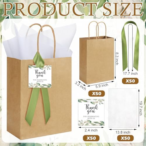 Sinload 48 Sets Welcome Bags for Wedding Guests Gift Bags with Handle - Image 2