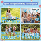 Waterproof Corrugated Plastic Welcome Baby Yard Signs - 13 Pack Lawn Decorations with Stakes - Durable Outdoor Party Decor for Gender Reveal or Baby Shower - Blue Boy - Image 6