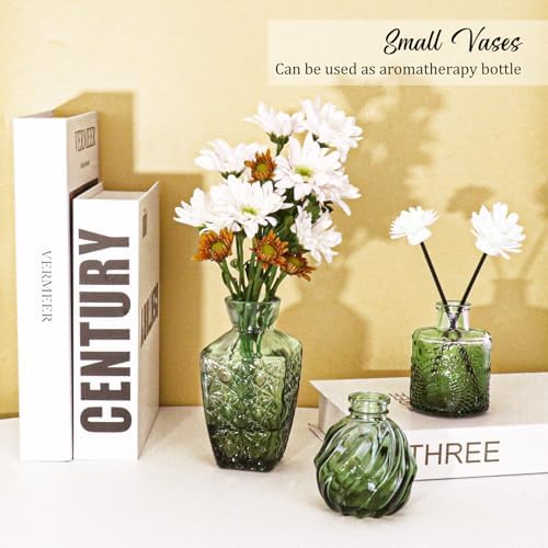 Set of 36 Glass Bud Vases Small Flower Vases for Centerpieces(Green) - Image 4
