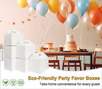 Happyhiram 40 Pack White Large Welcome Gable Boxes for Wedding, 9x6x6 Inch - Image 4