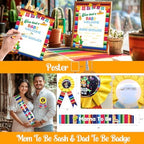 Hombae Taco Bout A Baby Decorations, Fiesta Baby Shower Decorations, Mexican Themed Backdrop Balloon Banner Boxes Poster Sash Pin for Taco Party Supplies - Image 5