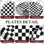 Pickmesh 400 Pcs Race Car Birthday Party Supplies Plates Napkins Serve 50 - Image 3