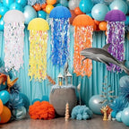 Baquler Set of 12 Jellyfish Party Decoration Multicolors Paper Lanterns - Image 6