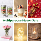 Accguan Glass Mason Jars 16 oz,12 Pack Pickling Jars with Regular Lid - Image 5