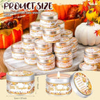 MTLEE 24 Pcs Fall Baby Shower Candle Favor Thanksgiving Little Pumpkin - Image 2