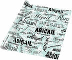 AOFUN Wrapping Paper Roll with Printed Name Paper Gifts For Husband Valentine'S Wrapping Paper Personalized Birthday Gifts 5 Rolls 58" x 23" - Image 5