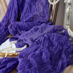 12 Pack Purple Cheesecloth Table Runners, 120 Inch 10Ft Gauze Table Runner for Wedding Birthday Party Baby Shower Decorations - Image 7
