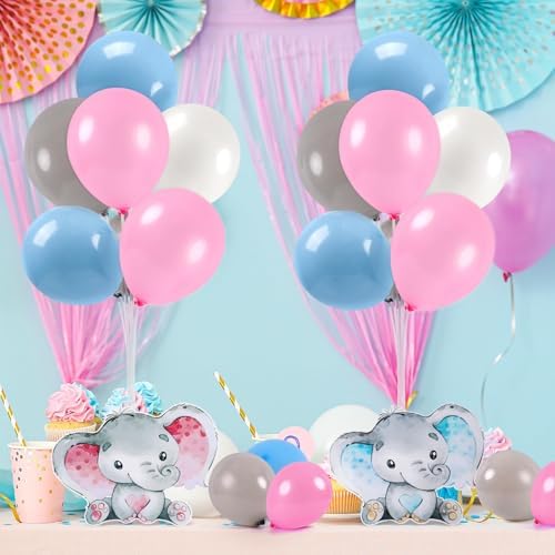 12 Sets Baby Shower Balloon Stand Kit for Table Pink Blue Gender Reveal with Balloon Baby Shower Centerpiece Decor for Baby Gender Reveal Decor Party Supplies - Image 2