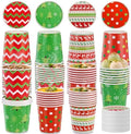 Roshtia 60 Pack 16oz Disposable Christmas Tree Soup Paper Bowls with Lids by Roshtia