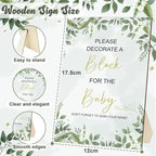 EIGTWEN 78 PCS Fun Baby Shower Games Sign Kit, Baby Blocks for Baby Shower - Image 6