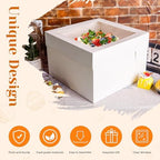 NPLUX Bundle of 50 Pack Bakery Boxes and 10 Pack Cake Boxes for Birthday Baby Shower Party - Image 7