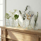 Glass Bud Vases in Bulk, Mini Vintage Vases Set for Wedding, Baby Shower - Image 3
