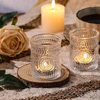 Clear Votive Candle Holders Set of 48- Glass Tealight Candle Holders Bulk - Image 3