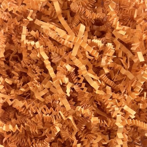 Tisspoms 10LB Orange Crinkle Cut Paper Shred Filler, Crinkle Paper Shreds by Tisspoms
