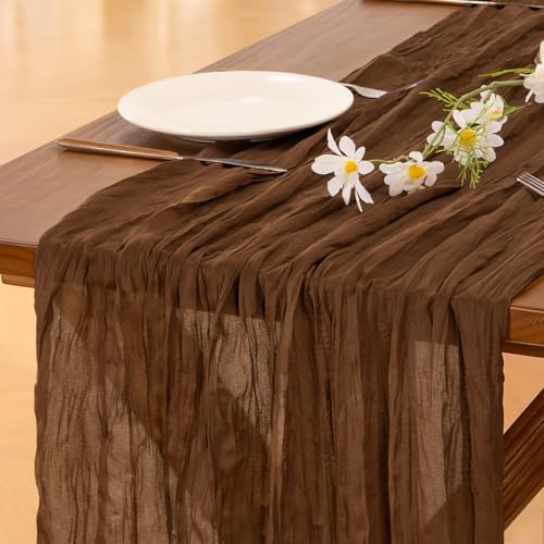 15 Pack Cheesecloth Table Runner Fall Boho Gauze Wedding Party Home Decor - Image 2