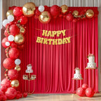 40x10ft Red Backdrop Curtains for Wedding Parties Wrinkle Free Photo Backdrop Drapes for Photography Birthday Baby Shower Soft Fabric Party Backgournd for Photoshoot 5x10ft, 8 Panels - Image 6