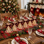6 Set Christmas Mason Jars Centerpieces Table Decorations - Image 6