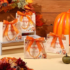 Kolldenn 50 Set Thanksgiving Pumpkin Baby Shower Party Bags with Handles - Image 3