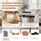QAPPDA 40 Pack 4oz Crystal Mini Mason Jars With lids, Small Spice Jars - Image 3
