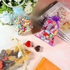 Woanger 500 Pcs Multicolor Organza Bags Bulk 4 x 6 Inch Small Drawstring Mesh Gift Bags Sheer Jewelry Pouches Sachet Candy Pouch for Wedding Favor Holiday Festival Birthday Party Shower - Image 4