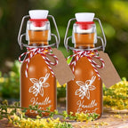 Reallnaive 12 Pack 4 oz Vanilla Extract Bottles Swing Top Glass Bottles - Image 2