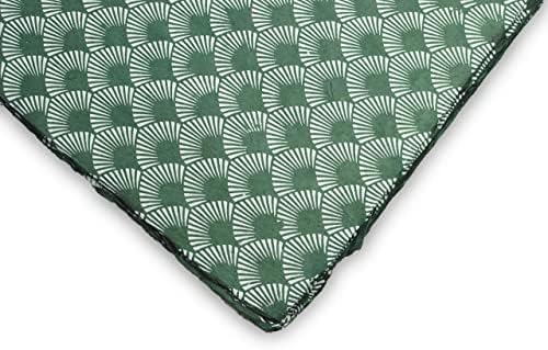 Kathmandu Valley Co. Handmade Lokta Decorative Wrapping Paper, Green Fan - Image 3