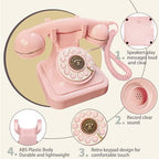 Audio Guest Book Wedding Phone with One-Touch Playback & Adjustable Volume for Wedding, Anniversary, Birthday Parties, Baby Shower(Pink A) - Image 4