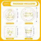 250Pcs Happy Engagement Diamond Ring Party Decoration Serves 50 - Image 2