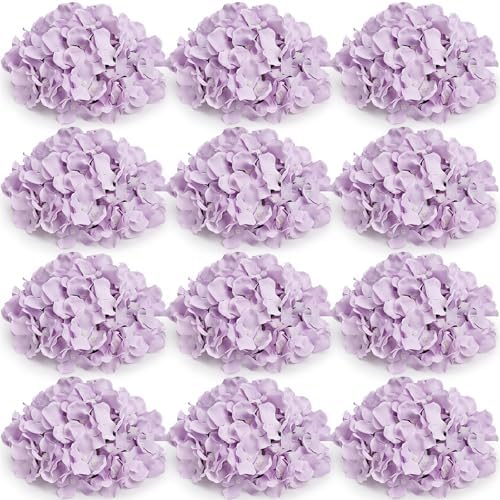 Lilac Hydrangea Flower Balls for Centerpieces - 12 PCS by DIYDOFUN