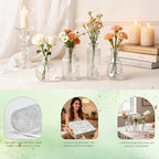 Der Rose 32pcs Clear Bud Vases in Bulk Glass vases for Centerpieces Decor - Image 5