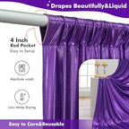 30ftx10ft Shimmer Purple Sequin Backdrop Curtain for Parties-Thick Wrinkle Free Glitter Backdrop Drapes Photo Back Drop Curtains for Birthday Wedding Halloween Photography Background-6 Panels 5x10ft - Image 5