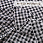 Black White Gingham Tablecloth Round Dia.70“ - Image 6