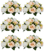NUPTIO Flower Balls Wedding Table Centerpieces, Peachy Champagne & White by Nuptio