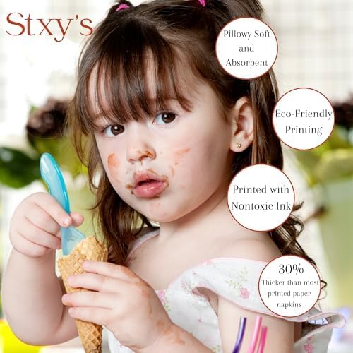 Stxy's Disposable Pocket Napkins – 150ct, 3-Ply Prefolded Dinner Napkins with Flatware Pocket for Silverware Food-Grade Ink - Image 6
