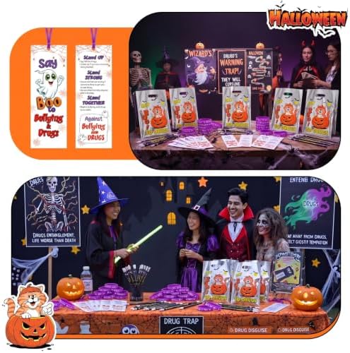 Resurhang 50 Set Halloween Safety Gifts Bulk, Say Boo to Drugs Favors - Image 5
