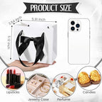 Kolldenn 50 Pcs Small Gift Favor Bags White Black - Image 4