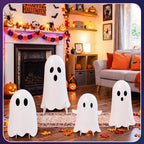 4 Pcs Halloween Ghost Cardboard Cutouts, 27.56'' Halloween Decor - Image 5