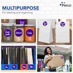 Perco Purple Perforated Round Circle Dot Sticker 3-Inch Labels — 10 Rolls, 5,000 Stickers - Creative Branding, Category Labels & Themed Packaging - Made in USA - Image 3
