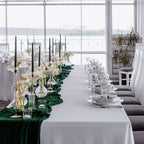 Showgeous 16 Pack Dark Green Cheesecloth Table Runner 17 x 108 Inch - Image 7