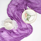 16 Pack Purple Cheesecloth Table Runner 23 x 120 Inch 10Ft - Image 7