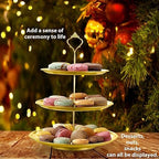 4 Tier Stainless Steel Cupcake Stand, Gold Metal Serving Tray Cake Holder Cake Display Stand for Holiday Dessert Table Decorations Birthday Party Wedding - Image 6