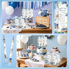 145 Pieces Blueberry Baby Shower Favors for Guest BlueBerry Sweet Baby Ballpoint Pens and Keychains Gifts Bulk Retractable Baby Shower Pens Gender Reveal Greeting Cards Souvenirs Prizes - Image 6