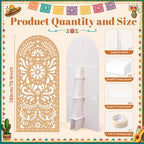 Gerrii 6 ft Cielito Lindo Arch Backdrop, All-in-one Stand up, Light Brown - Image 2