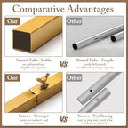 Toolterritary Metal Arch Backdrop Stand and Cover Set, 8FT, 6.6FT Party Backdrop, Easy to Assemble, Backdrop Stand for Parties, Birthday, Baby Shower - Image 4