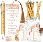 Gilprop 50 Sets Brown Bear Baby Shower Favors for Guests We Can Barely Wait Includes 50 Baby Shower Ballpoint Pens 50 Thank You Bookmarks 50 Organza Bags for Gender Reveal Gifts Guest Prizes by Gilprop