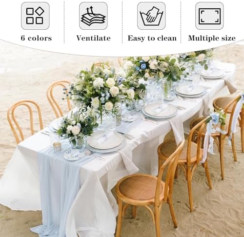 Fitable 6 Pack Pink Tablecloths 70x120 Inch for 6-8 Ft Rectangle Tables - Image 7
