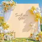 Champagne Square Arch Backdrop Cover 6.6x6.6FT, Double-Sided Stretchy Spandex Fabric Fits Square Arch Backdrop Stand, Champagne Background Backdrop for Wedding Baby Shower Birthday Party Decorations - Image 3