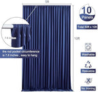 10 Panels Navy Blue Backdrop Curtain for Parties Wrinkle Free Photo Curtains Backdrop Drapes Fabric Decoration for Wedding Birthday Party Baby Shower 50ft(W) x 10ft(H) - Image 6
